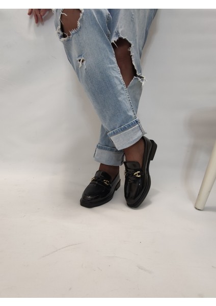 Mist-Kadın Oxford Günlük Ayakkabı(Mystl A3-A3A) - Siyah-Rugan - 38 modelleri