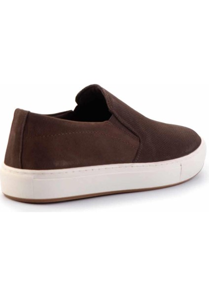 Kahve Nubuk Deri Erkek Casual Ayakkabı E01380107001 fırsatları