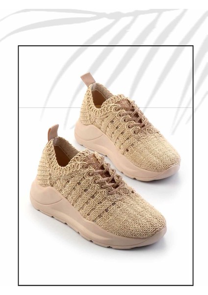 Nude Rose Taşlı Kadın Casual Ayakkabı K01792015216