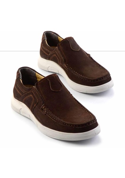 Kahve Nubuk Deri Erkek Casual Ayakkabı E01734011001