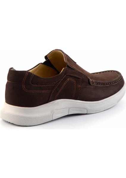 Kahve Nubuk Deri Erkek Casual Ayakkabı E01734011001 fırsatları