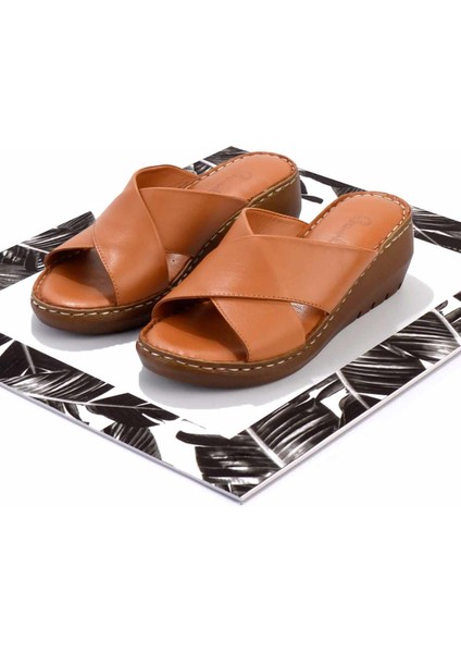 Taba Deri Kadın Terlik K04296060103