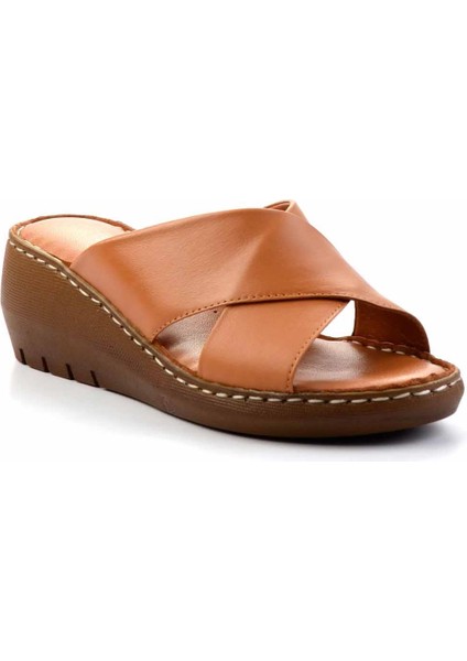 Taba Deri Kadın Terlik K04296060103 modelleri