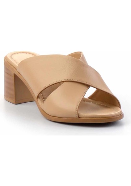 Nude Deri Kadın Terlik K04290023403 modelleri