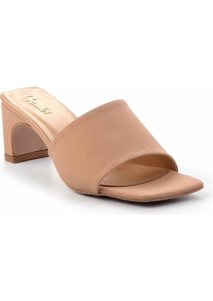 Kadın Terlik Nefes Alabilir Tekstil Malzeme ile Orta Boy Kitten Topuklu fiyatları