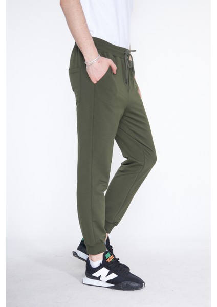 Haki Erkek Eşofman Altı, Lastik Paça Lastik Bel 3 Iplik fiyatları