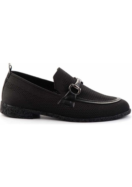 Siyah Triko Kadın Loafer Ayakkabı K01225020382