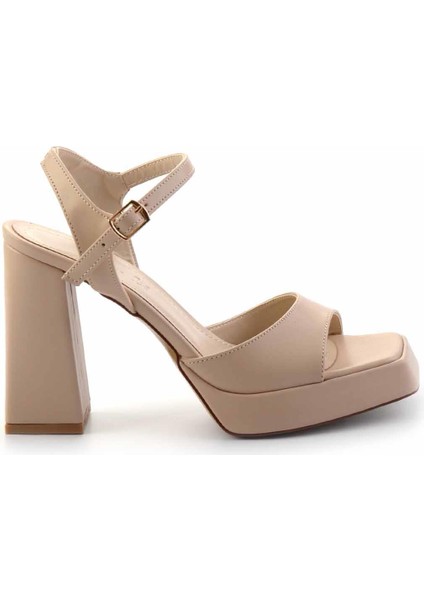 Bej Kadın Klasik Topuklu Ayakkabı K05225035609