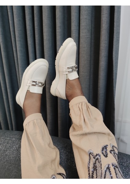 Julep-Kadın Gerçek Deri Oxford Günlük AYAKKABI(BRÇA17-A17A) - Bej - 36 fiyatları