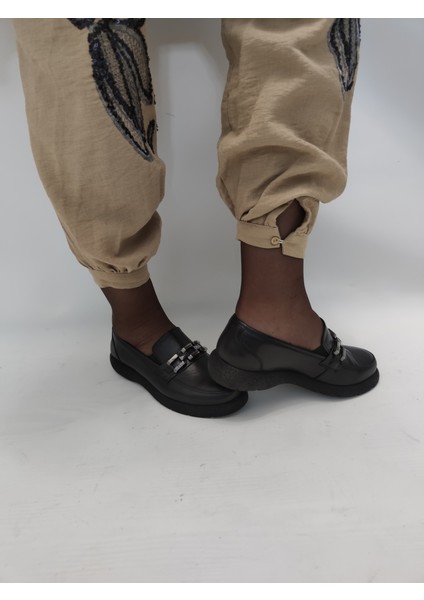 Julep-Kadın Gerçek Deri Oxford Günlük AYAKKABI(BRÇA17-A17A) - Siyah - 36 indirimleri