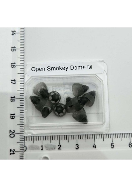 Phonak Open Smokey Dome M (Medium), Phonak Open Siyah Orta Boy Dome/kubbe (1 Paket=10 Adet) (REF:054-1988)