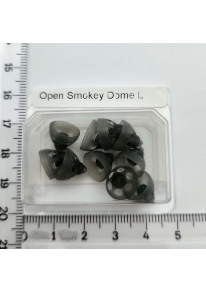 Phonak Open Smokey Dome L (Large), Phonak Open Siyah Büyük Boy Dome/kubbe (1 Paket=10 Adet) (REF:054-1989)