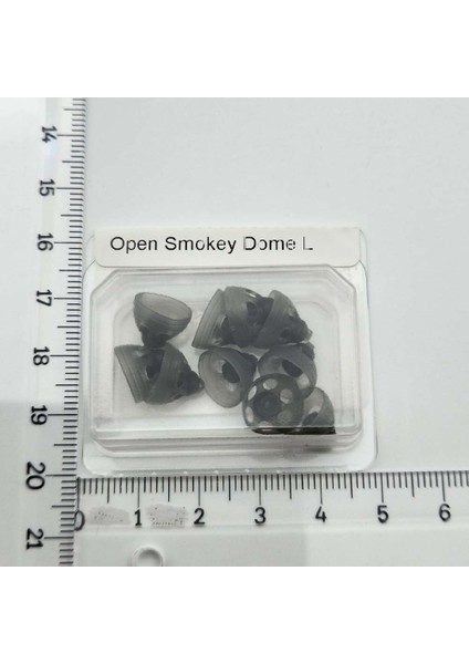 Phonak Open Smokey Dome L (Large), Phonak Open Siyah Büyük Boy Dome/kubbe (1 Paket=10 Adet) (REF:054-1989)