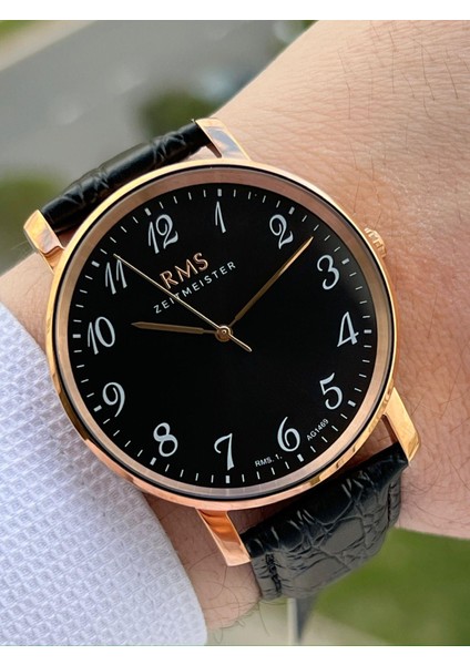 Rms Romanson Zeıtmeıster Deri Kordon Rakamlı Özel Seri 5ATM Suya Dayanıklı Erkek Kol Saati AG1469.05