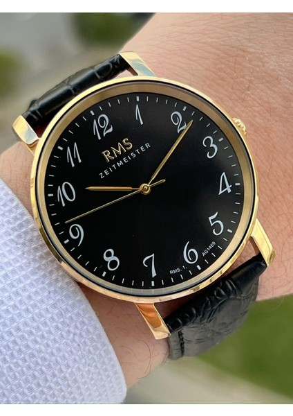 Rms Romanson Zeıtmeıster Deri Kordon Rakamlı Özel Seri 5ATM Suya Dayanıklı Erkek Kol Saati AG1469.04