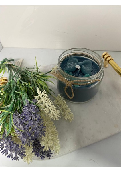 Soya Wax Dekoratif Kapaklı Kavanozda Mum (Kokulu) 330ML