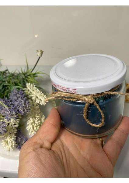 Soya Wax Dekoratif Kapaklı Kavanozda Mum (Kokulu) 330ML