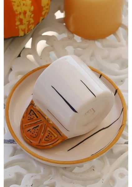 Porto Citrus Tek Kişilik Kahve Fincanı