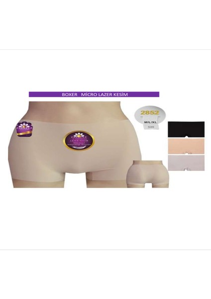 Lazer Kesim Iz Yapmaz Short Külot 3 Adet