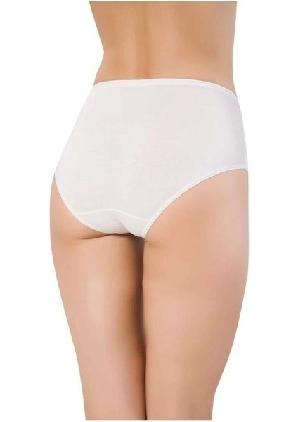 -Yüksek Bel Toparlayıcı Bikini -Beyaz fiyatları