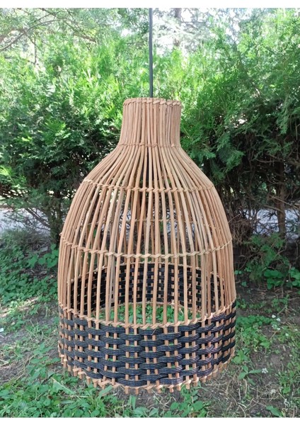 30×40 cm Rattan Avize, Bambu , Bohem Avize