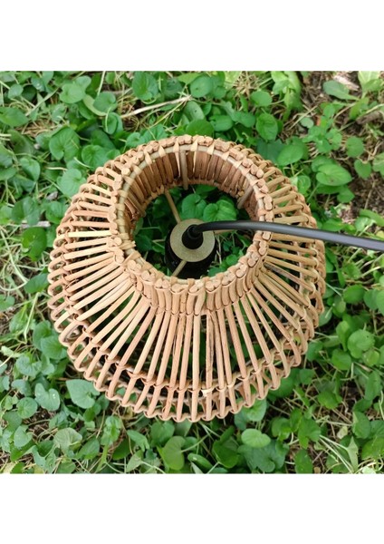 30×40 cm Rattan Avize, Bambu , Bohem Avize