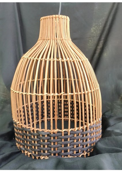 30×40 cm Rattan Avize, Bambu , Bohem Avize