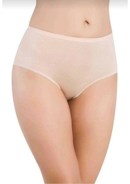 -Bayan Bamboo Yüksek Bel Külot-Ten