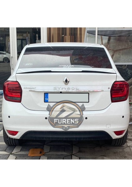 Renault Symbol 2013-2023 Bagaj Üstü Yarasa Spoiler Bagaj Çıtası Piano Black Spoyler