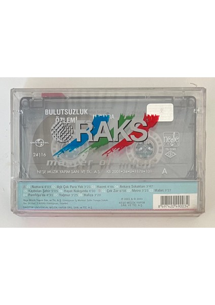 Bulutsuzluk Özlemi - Numara Kaset (Jelatininde Sıfır Orjinal Dönem Baskı)