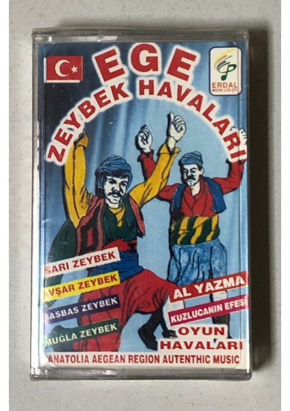 Ege Zeybek Havaları Kaset (Jelatininde Sıfır Orjinal Dönem Baskı Kaset)