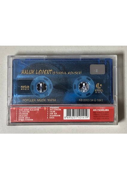 Haluk Levent - İstanbul Konseri Kaset (Orjinal Dönem Baskı Kaset)