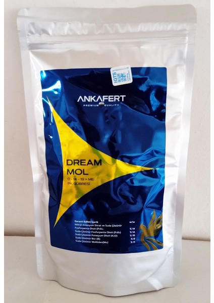 Dream Mol (250 Gr)-0.14.19+Me-Tutturucu-Molibden ve Bor Içerikli Gübre