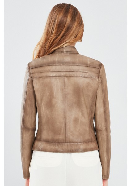 Jody Kadın Bej Naturel Deri Ceket fırsatları