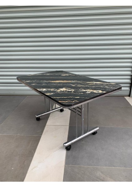 Tekerlekli Orta Sehpa, Tekerlekli Sehpa, Pratik Orta Sehpa, 70X110CM Masa, Tekerli Sehpa