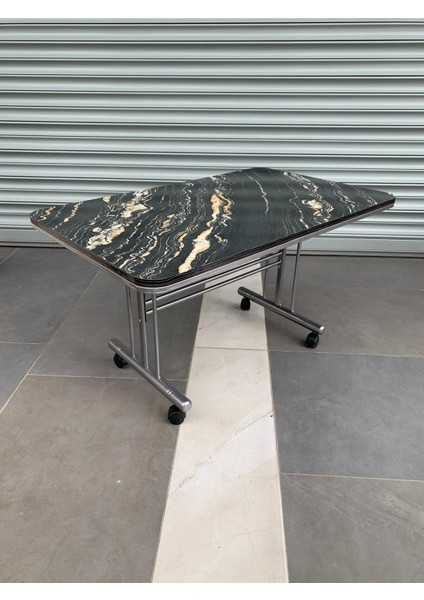 Tekerlekli Orta Sehpa, Tekerlekli Sehpa, Pratik Orta Sehpa, 70X110CM Masa, Tekerli Sehpa modelleri