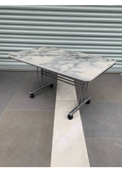 Tekerlekli Orta Sehpa, Tekerlekli Sehpa, Pratik Orta Sehpa, 70X110CM Masa, Tekerli Sehpa