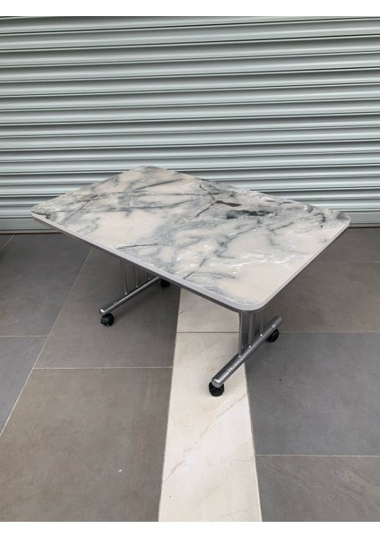 Tekerlekli Orta Sehpa, Tekerlekli Sehpa, Pratik Orta Sehpa, 70X110CM Masa, Tekerli Sehpa modelleri