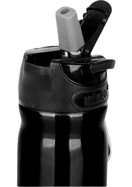 mt 2850-12 500 ml Çelik Matara ( Siyah )