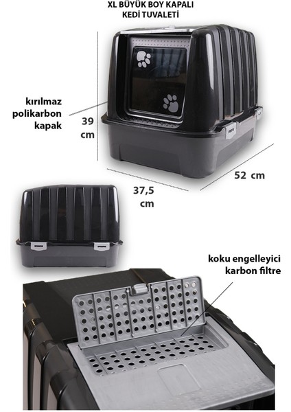 Lüks Kapalı Kedi Tuvaleti + Yatak + Tırmalama + Paspas+ Mama Kabı Kedi Seti - Lkt1 fiyatları