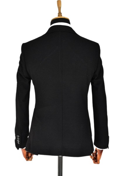 Erkek Tek Spor Ceket Çift Yırtmaçlı Gofre BGL-ST03587