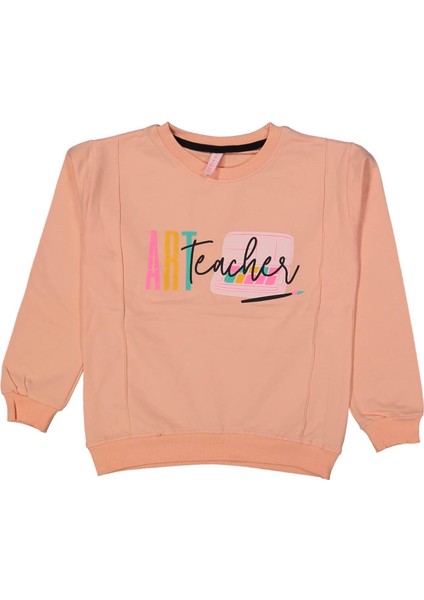 Kız Çocuk Art Baskılı Sweatshirt BGL-ST03636
