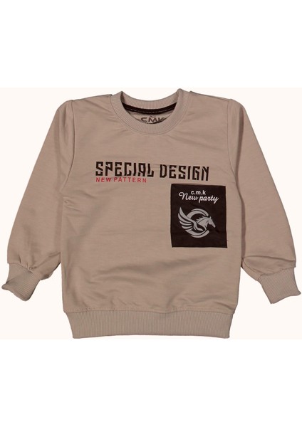 Erkek Çocuk Specıal Baskılı Sweatshirt BGL-ST03679