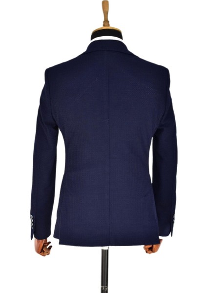 Erkek Tek Spor Ceket Çift Yırtmaçlı Gofre BGL-ST03587 fırsatları