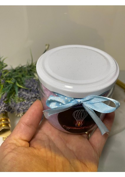 Soya Wax Dekoratif Kapaklı Kavanozda Mum (Kokulu) 330ML