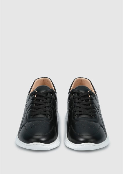 Siyah Deri Kadın Sneaker modelleri
