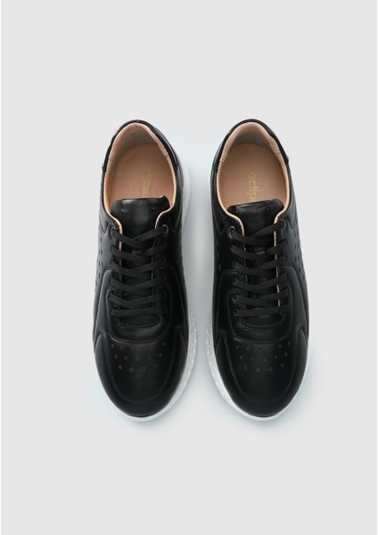 Siyah Deri Kadın Sneaker indirimleri