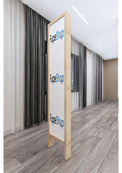 Doğal Ahşap Logo Baskılı Ayna Askılık 6 Kanat Paravan 000019 fırsatları