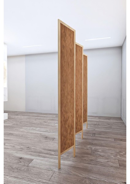 Doğal Ahşap Baskılı Ayna 6 Kanat Paravan 000020 modelleri