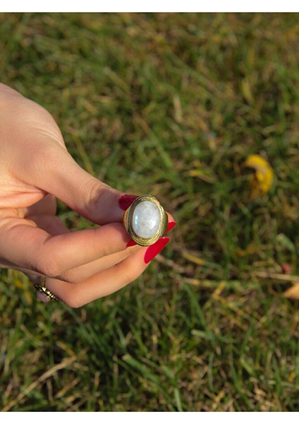 Doğal Taş Aytaşı Ayarlanabilir Kadın Yüzük EUY1AYT modelleri